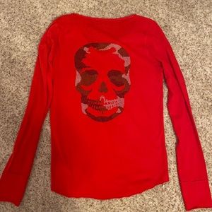 Zadig and Voltaire Skull Long Sleeve Shirt